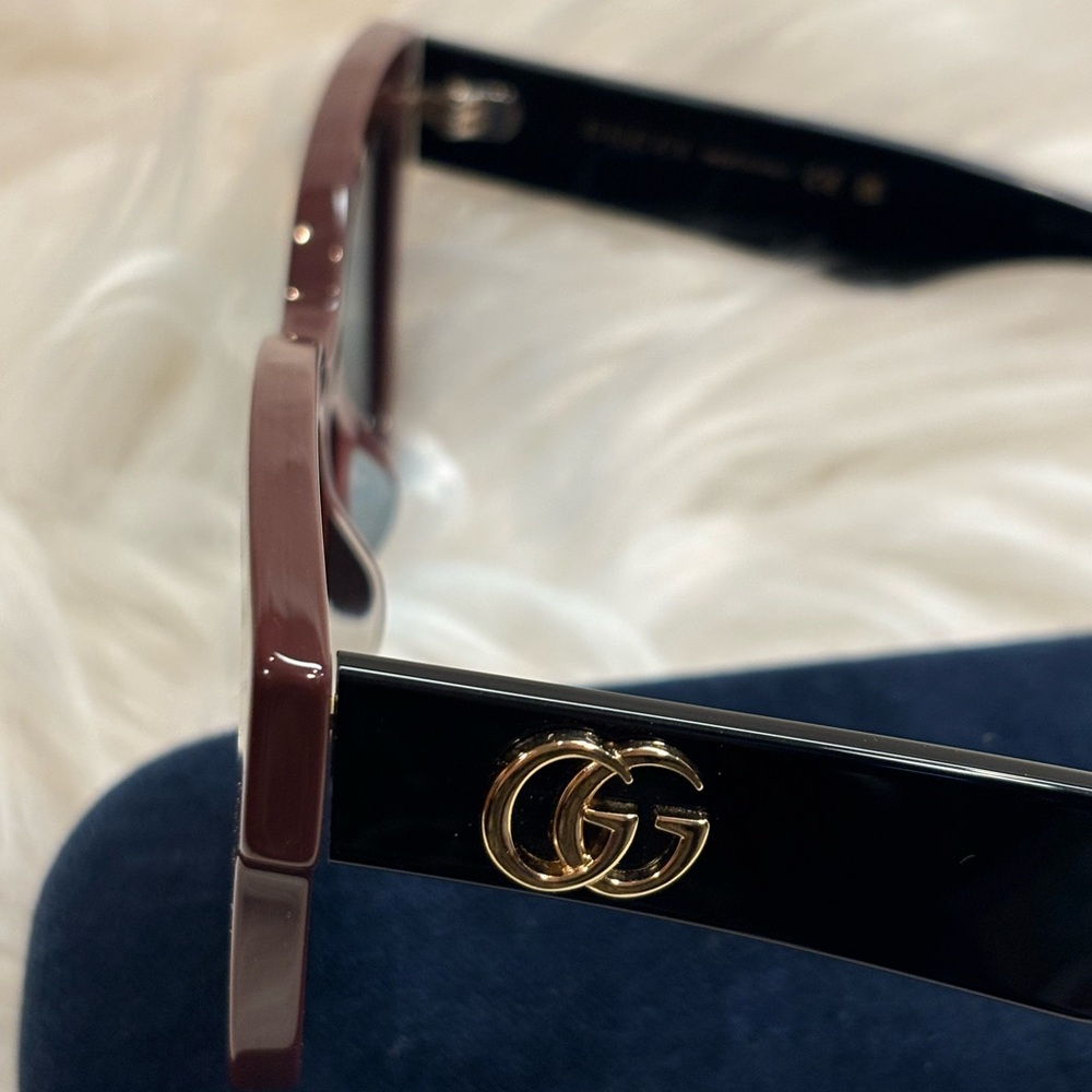 Gucci GG0998S Sunglasses Brown/Black in Case EUC - Picture 9 of 14